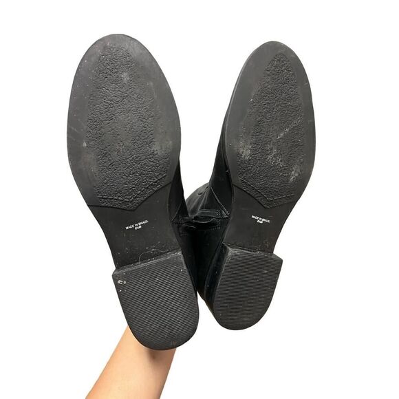 MATISSE BLACK LEATHER KNEE HIGH BOOTS SIZE 8.5 - Picture 6 of 7